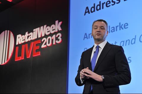 Asda Boss Andy Clarke, Retail Week Live 2013